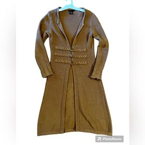 BCBG MaxAzria Long Knit Cardigan Medium FINAL